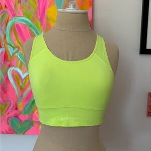 PINK Victoria's Secret Lime Sports Bra